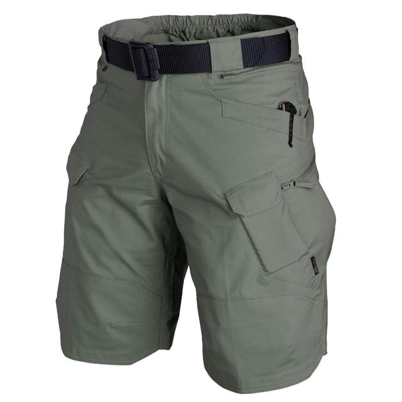 Taktische Herren-Shorts für den Außenbereich, wasserdicht, zum Wandern, mehrere Taschen, Militär-Cargo-Shorts