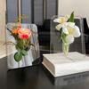 Clear Plastic Vase Decorative Square/Butterfly Frame Vase for Wedding Party Table Home Dining Table Bookshelf Centerpiece House Warming Gifts for