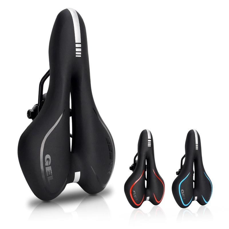 Soft Gel Bicycle Seat Breathable Hollow Mountain Bike Seat Cushion Exercise Bike Cushion For Comfortable Riding