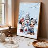 Disney Mickey Minnie Snowman 5D DIY Pearl Jewelry Art Painting Set Christmas Winter Snowman Scene Embroidery Puzzle Cross stitch Home Decoration