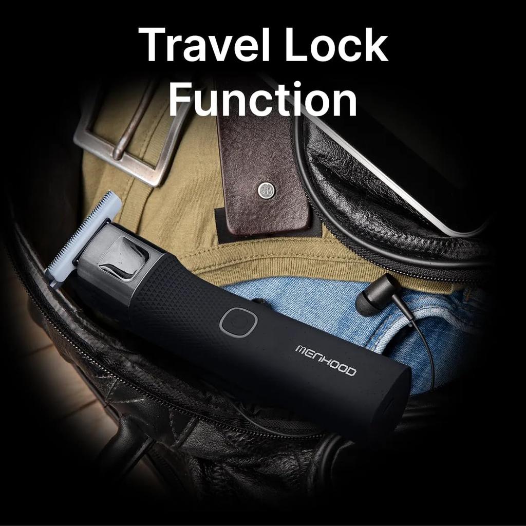 MENHOOD Grooming Trimmer Ultra For Men Multi-Purpose Trimmer For Groin,Body,Ear&Nose,Beard Hair|Rechargeable|Waterproof|Fast Charging|180 Min Run-Time