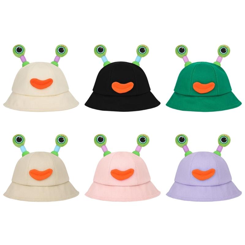 Outdoor Spring Sun Hat Cartoon Bucket Hat Party Headwear Summer Camping Hat