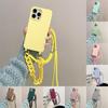 Iphone For 16 Plus Wrist Strap Solid Color Crossbody Accessories Case Phone