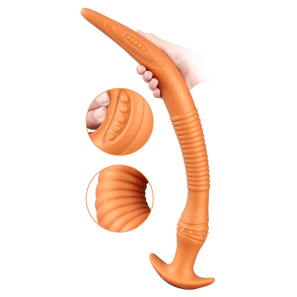 Extra lungo butt plug in silicone morbido dildo giocattoli del sesso fisting strap sul pene realistes cazzo grosso cazzo schiavo sadomaso