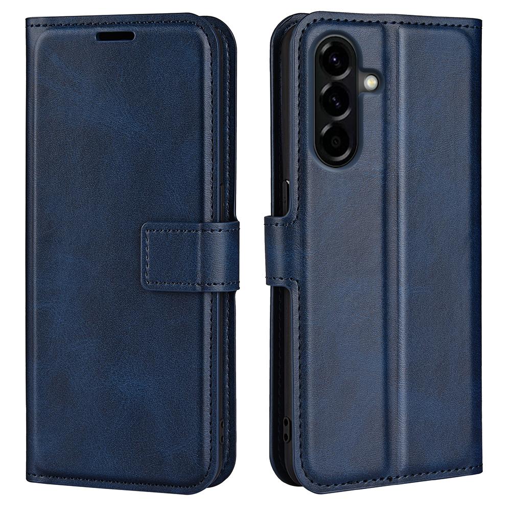 For Samsung Galaxy A57 5G Stand Case Anti-Scratch Calf Texture Leather Phone Cover
