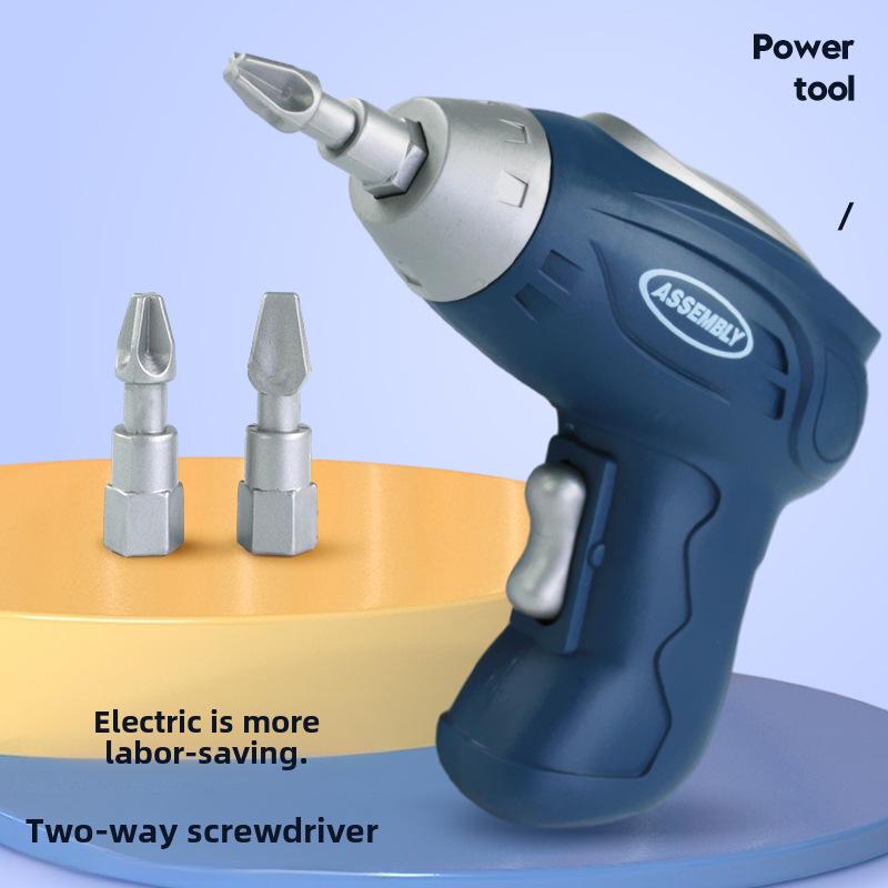 

Набор инструментов для сборки для детей: Набор электрической дрели и шуруповерта с разборными винтами