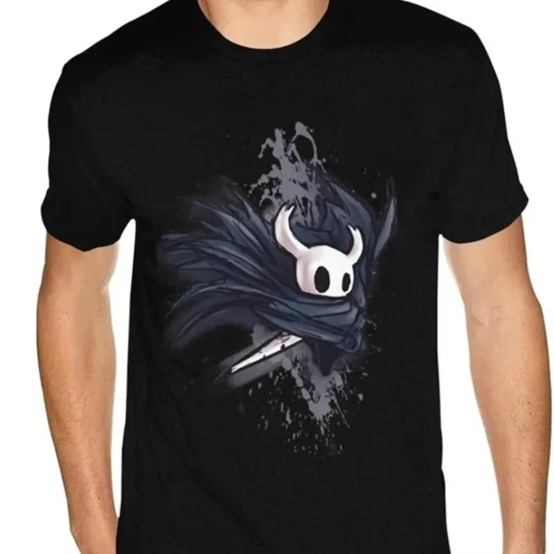 2026 New Fashion Game Tees Silk Song Graphic Hollow Knight T-Shirt Men Skull Graphic Gothic Anime Tshirt Women Cotton Loose Top