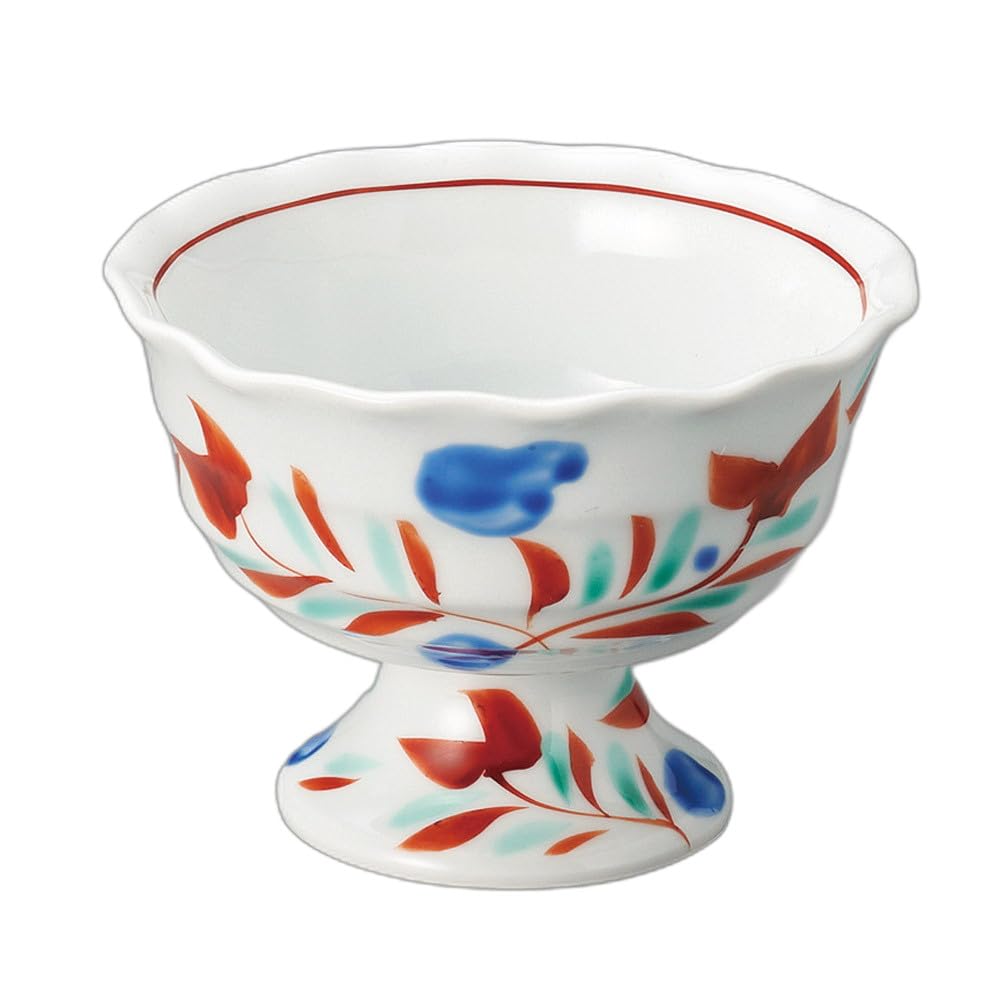 

small bowl Small bowl Strengthened Red-painted flower-shaped flower-shaped high-pedestal [9×6.5cm]