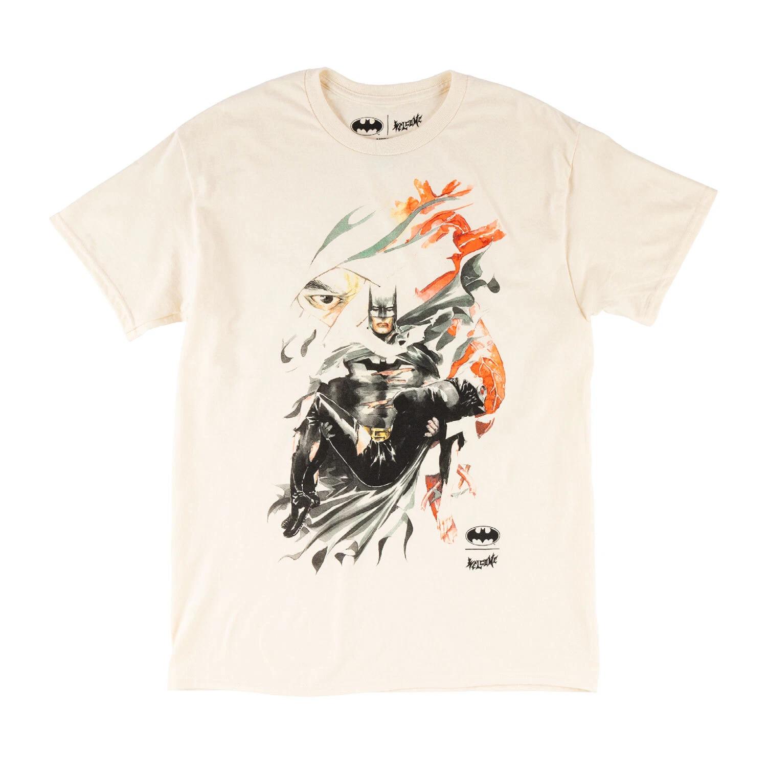 Welcome x Batman Skateboard T-Shirt Heart of Hush Bone M