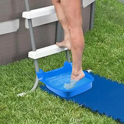 Foot Bath Basin Swimming Pool Foot Soaking Wash Basin Tub Portable Anti-Slip Tubs Buckets for Shower Deck Beach Adults Elderly