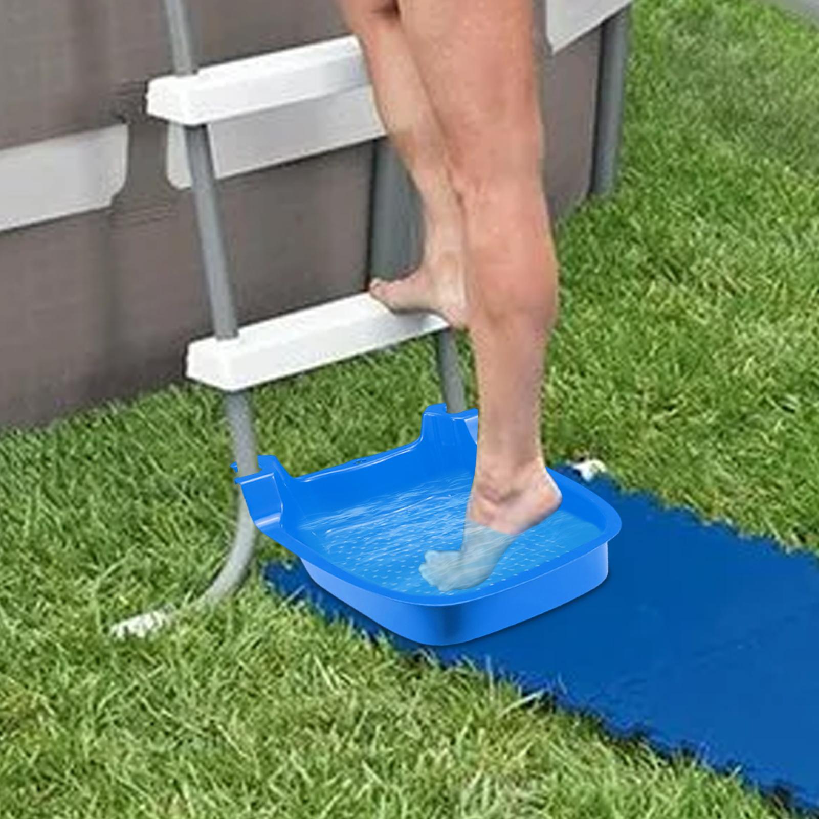 

Pool Footbath Tray Installed On Pool Ladder Portable Foot Bath Tub Foot Soaking Shower Washbasin For Aboves Ground Pool CN