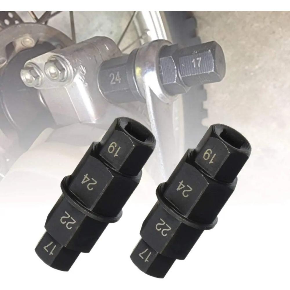 1Pc 17 19 22 24mm Motorcycle Front Rear Wheel Axle Hex 17 19 22 24mm Axle Hex Spindle Driver Removal Tool Motorcycle Axle Tool