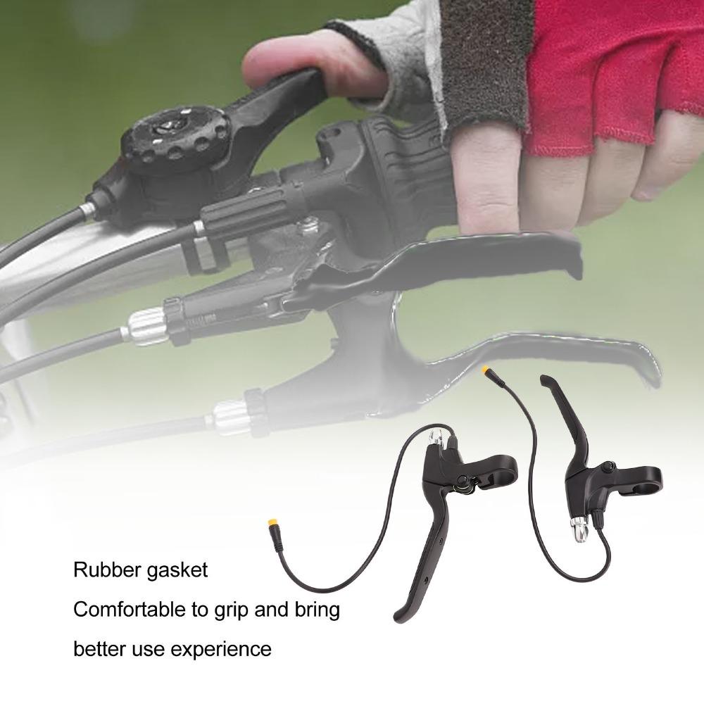 1Pair Waterproof Interface Electric Bike Brake Levers Brake Handles  Electric Bicycle Accessories