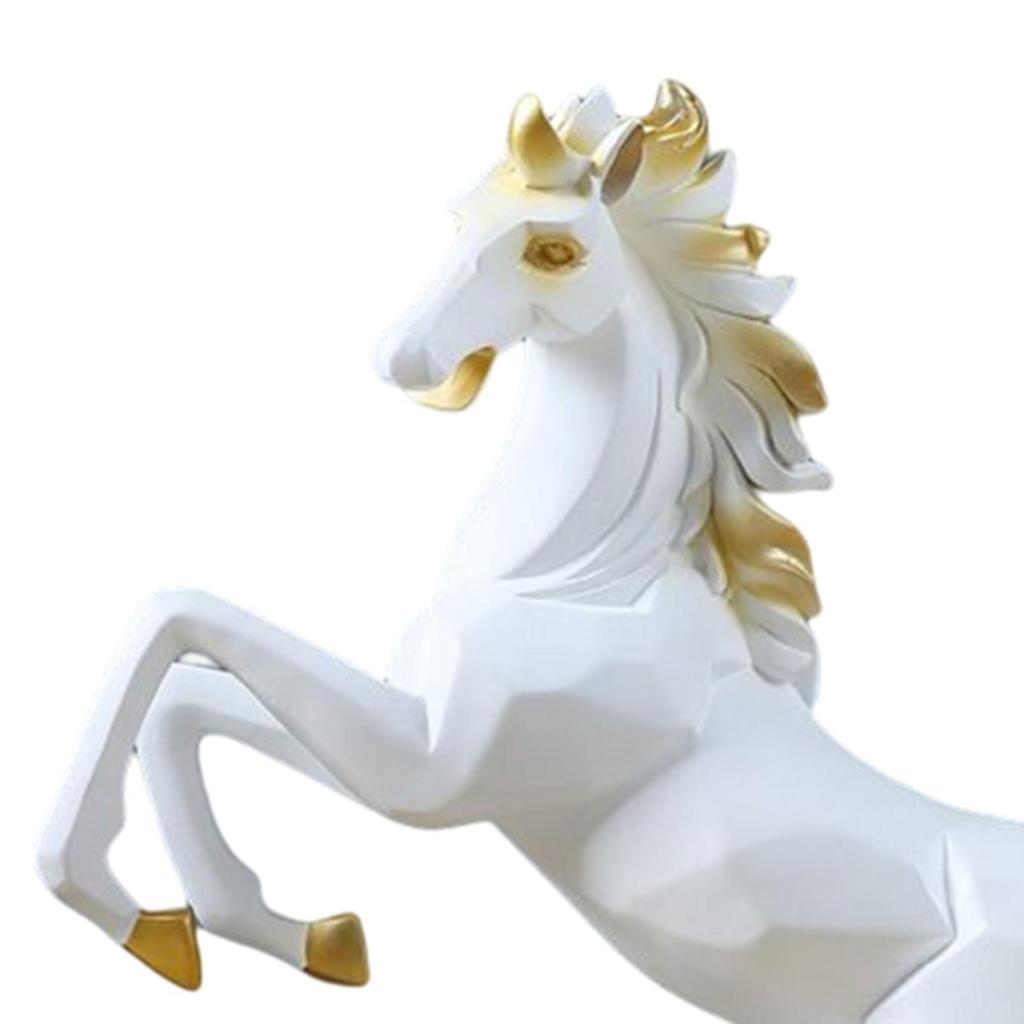 Horse Statue Figurine Collectable Resin for Furnishing Desktop Decor