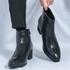 New Designer Pointed Zip Chelsea Ankle Boots For Men Luxury Brand Motorcycle Shoes Luxury Brand Winter Fashion High Tops