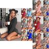Cozy Women's Fluffy Faux Fleece Hooded Shorts Romper Pajamas Nightwear Set
