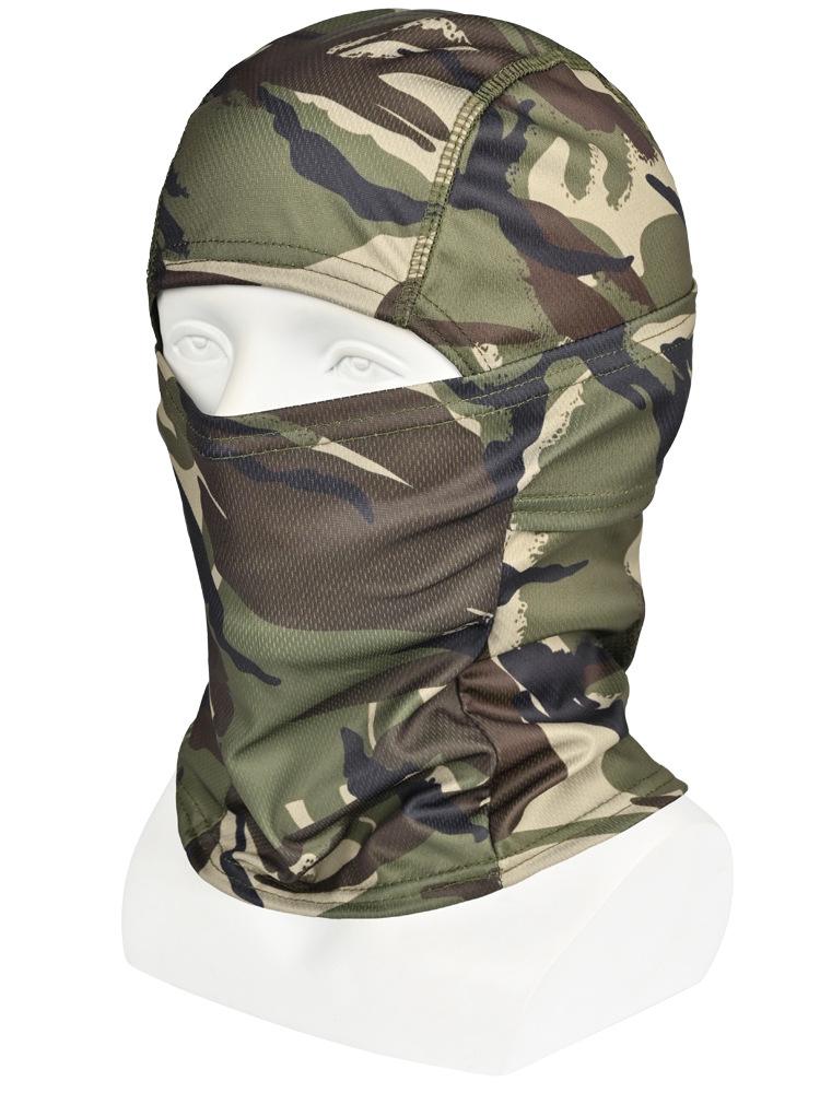 Kühlendes Camouflage-Kopfbedeckung für Radfahrer aus Eisseide, Sommer-Sonnenschutz- und Windschutzschal, Spezielle Gesichtsmaske zum Angeln, Atmungsaktive und Bequeme Kopfbedeckung