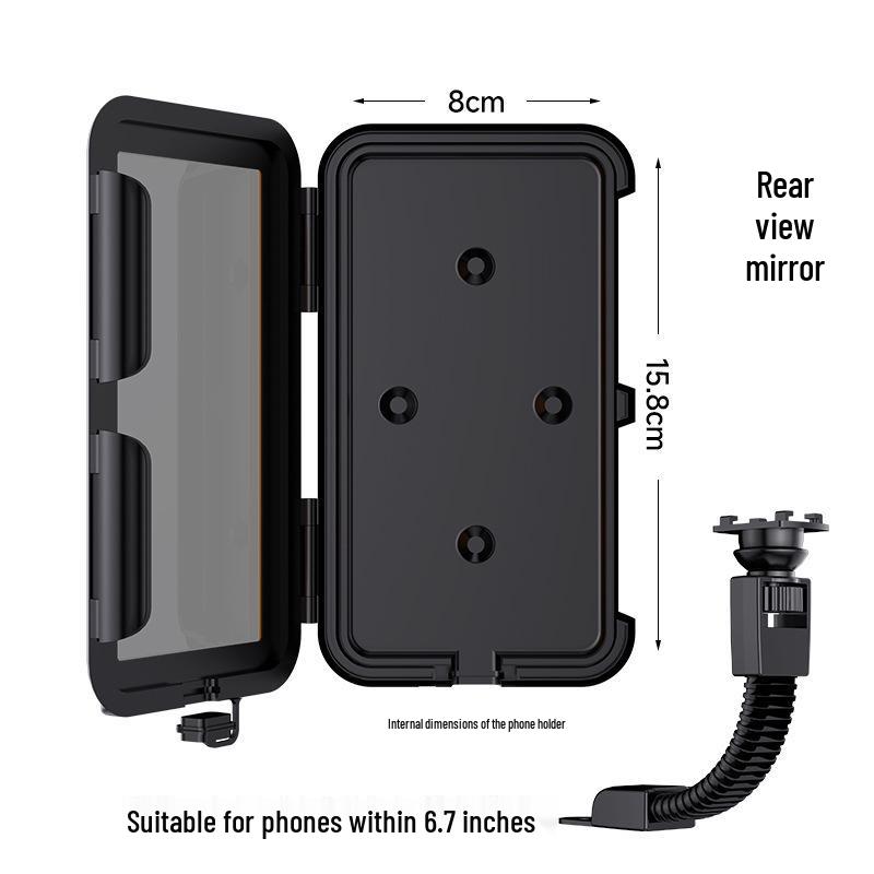 Waterproof Shockproof Phone Holder with Touch Screen for Bike, Electric Vehicle & Motorcycle