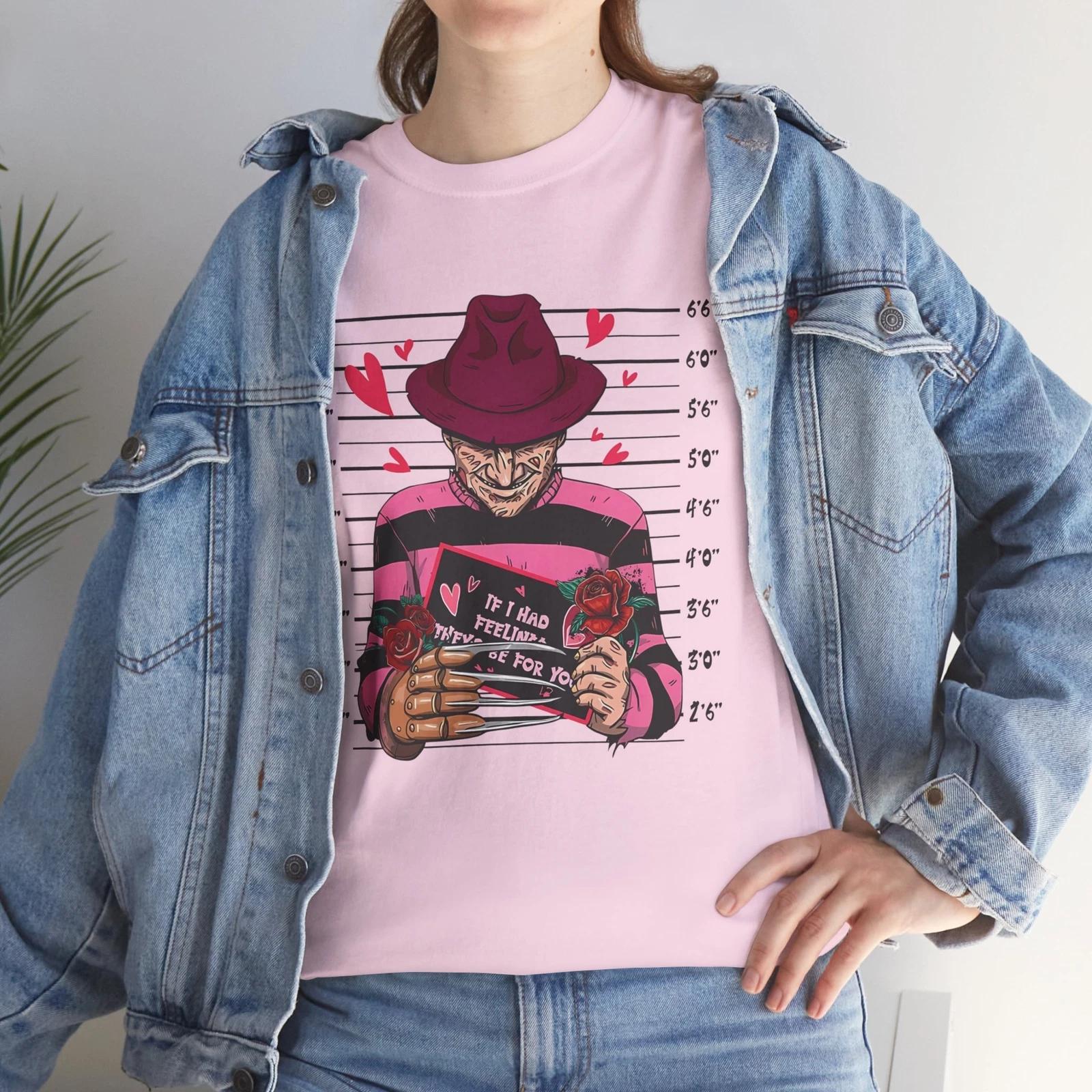 Nightmare Scary Monster Movie Lover Halloween Funny Mugshot Shirt 4XL