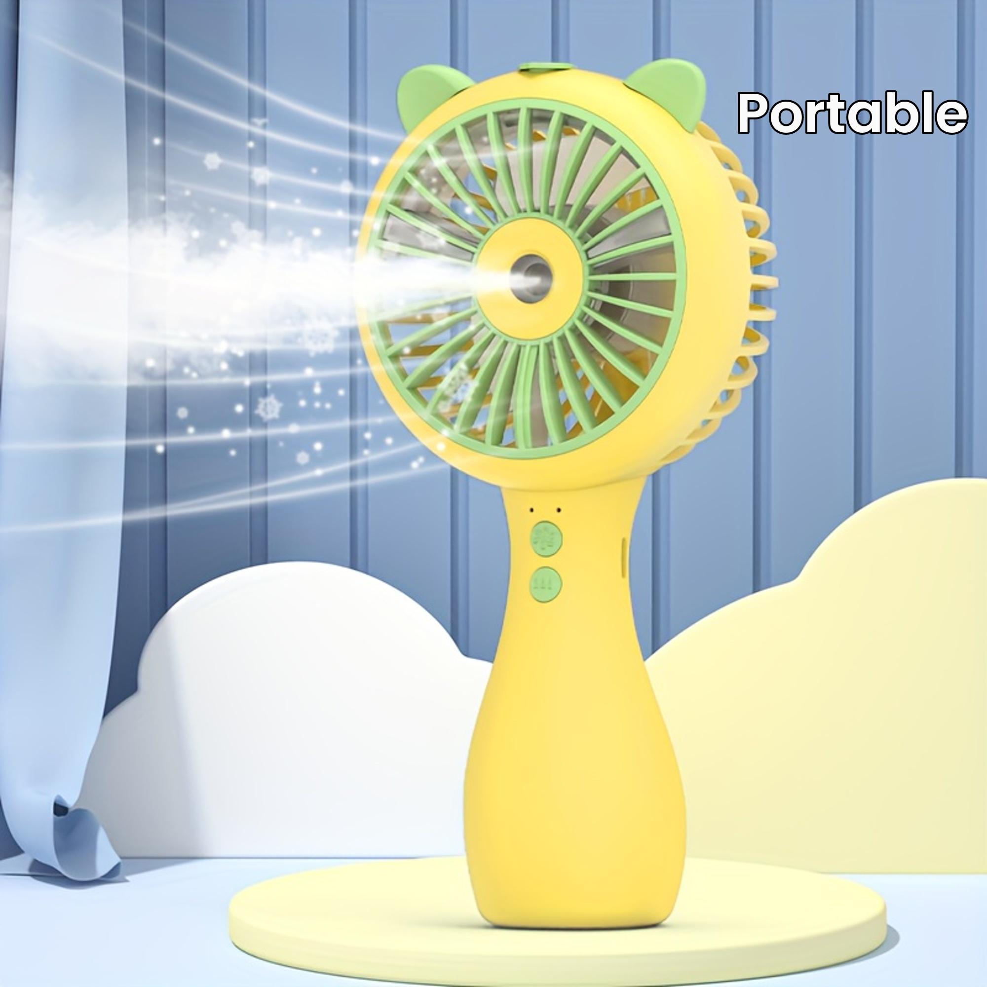 

Handheld Fog Fan, Small Rechargeable Personal Cooling Fan with Portable Fog Water Function, Suitable for Indoor Travel Use зелёный