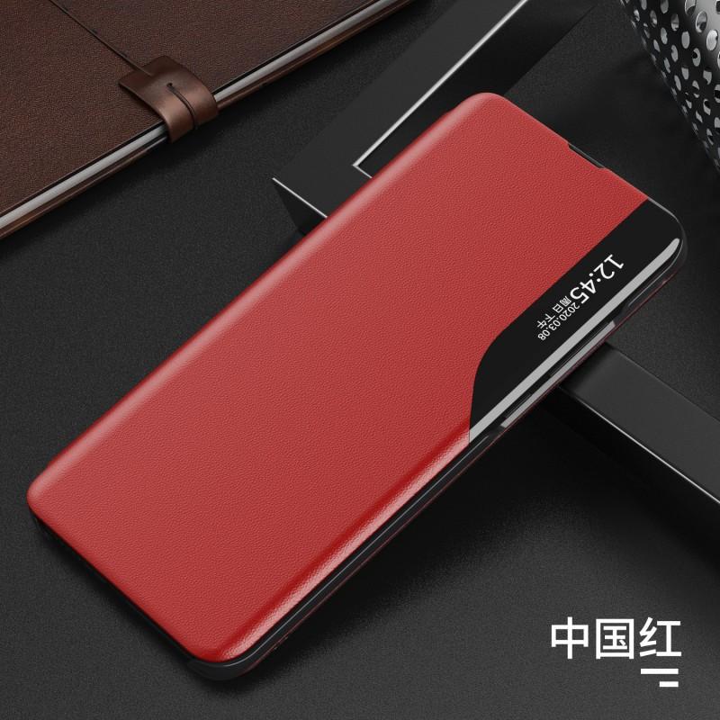 Magnetic Flip Phone Case With Side Window Kickstand Galaxy S23 Ultra S22 S21 Note20 A53 Slim Shockproof PC