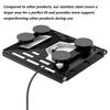 Universal Motorhome Boat Car Roof Mounting Bracket Magnetic Base Rustproof Metal Construction Tilted Water Drainage System