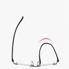 Semi-Rimless Anti Blue Rays Square Hyperopia Eyeglasses Women Men  Magnifier Glasses For The Elderly  +75 +100 +125 To +400