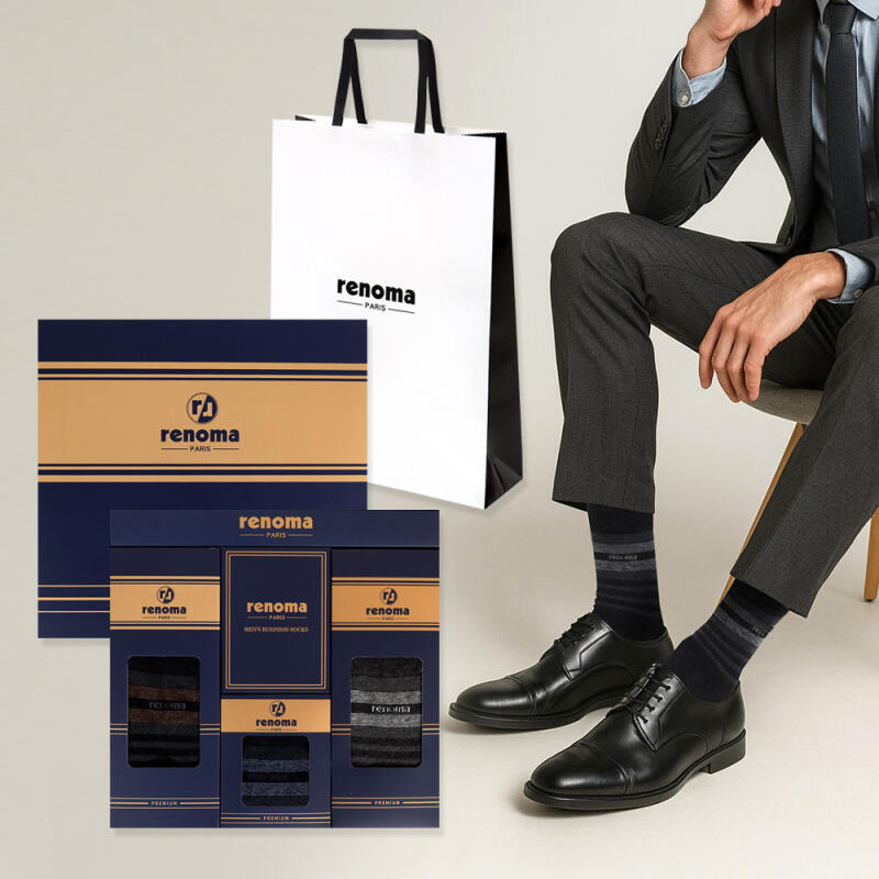 3-pack of formal ringle mid-calf socks FREE