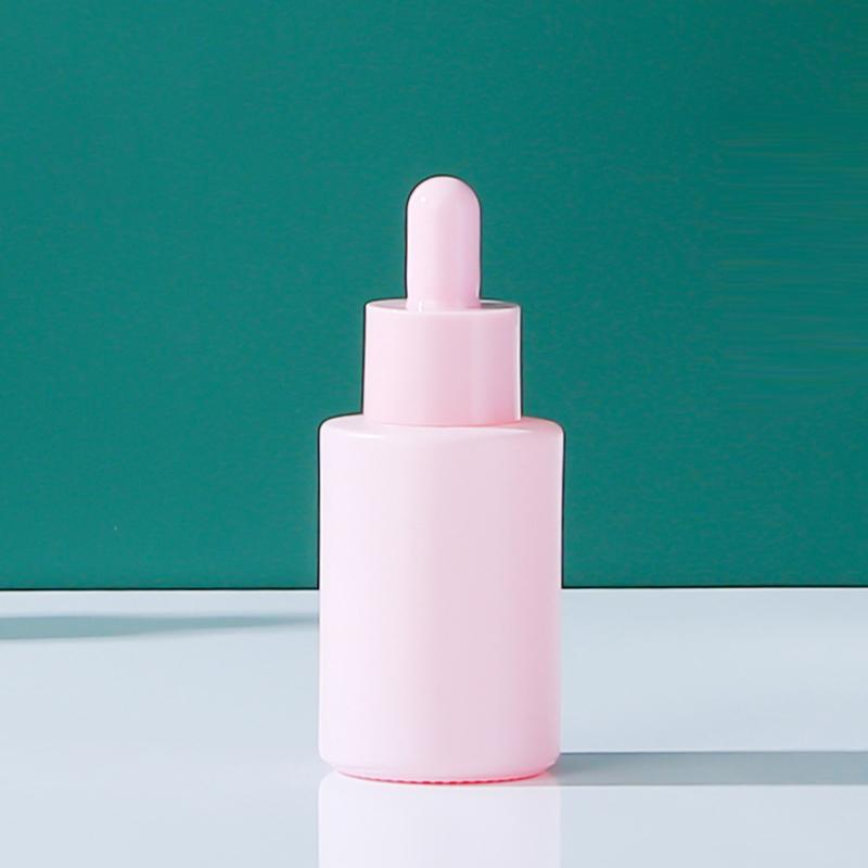 

Стеклянная бутылка-капельница для эфирных масел на 30 мл, многоразовые флаконы для духов с каплями для глаз розовый