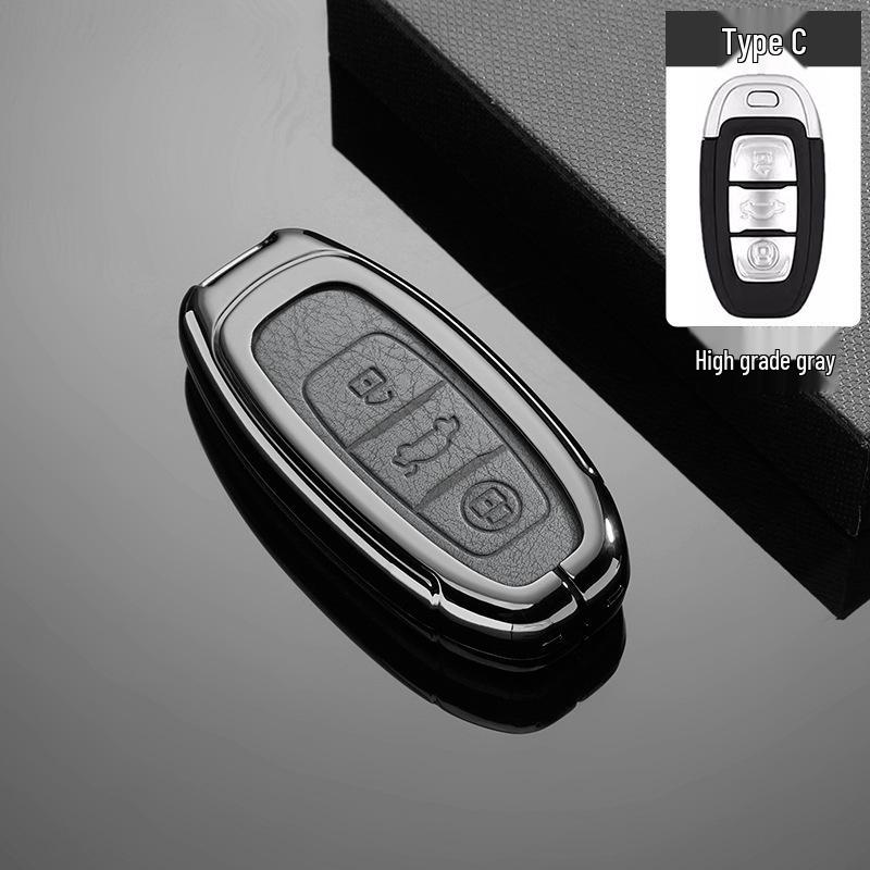 Luxury Metal Key Case for FAW Hongqi H7/Ehs3 - Unisex High-End Car Accessory with Buckle