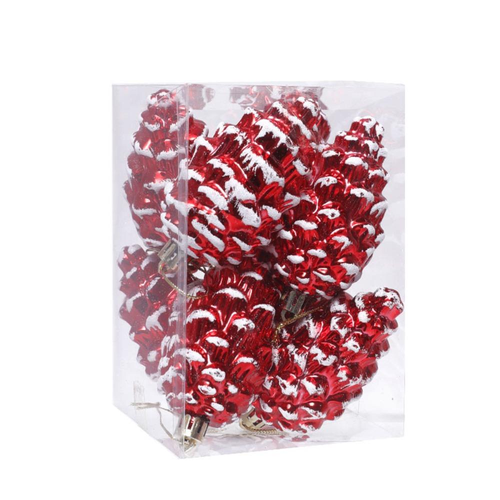 Electroplated Painted Ball Christmas Tree Ornament DIY Crafts Painted New Year Christmas Gifts Boxes Pendant Pendant Plastic