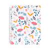 Papier autocollant à décoller des deux côtés Carnet japonais minimaliste Cahier à feuilles mobiles pour étudiants Planificateur rechargeable avec reliure spirale