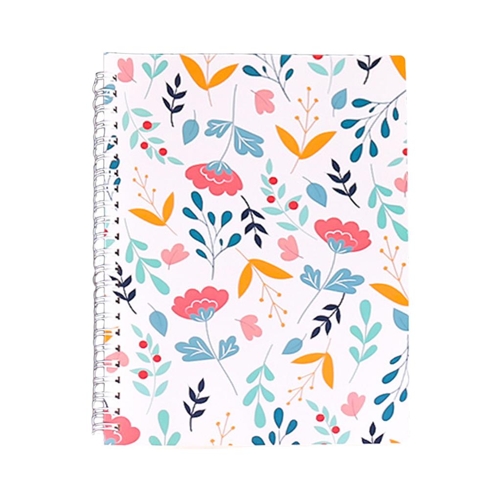 Papier autocollant à décoller des deux côtés Carnet japonais minimaliste Cahier à feuilles mobiles pour étudiants Planificateur rechargeable avec reliure spirale