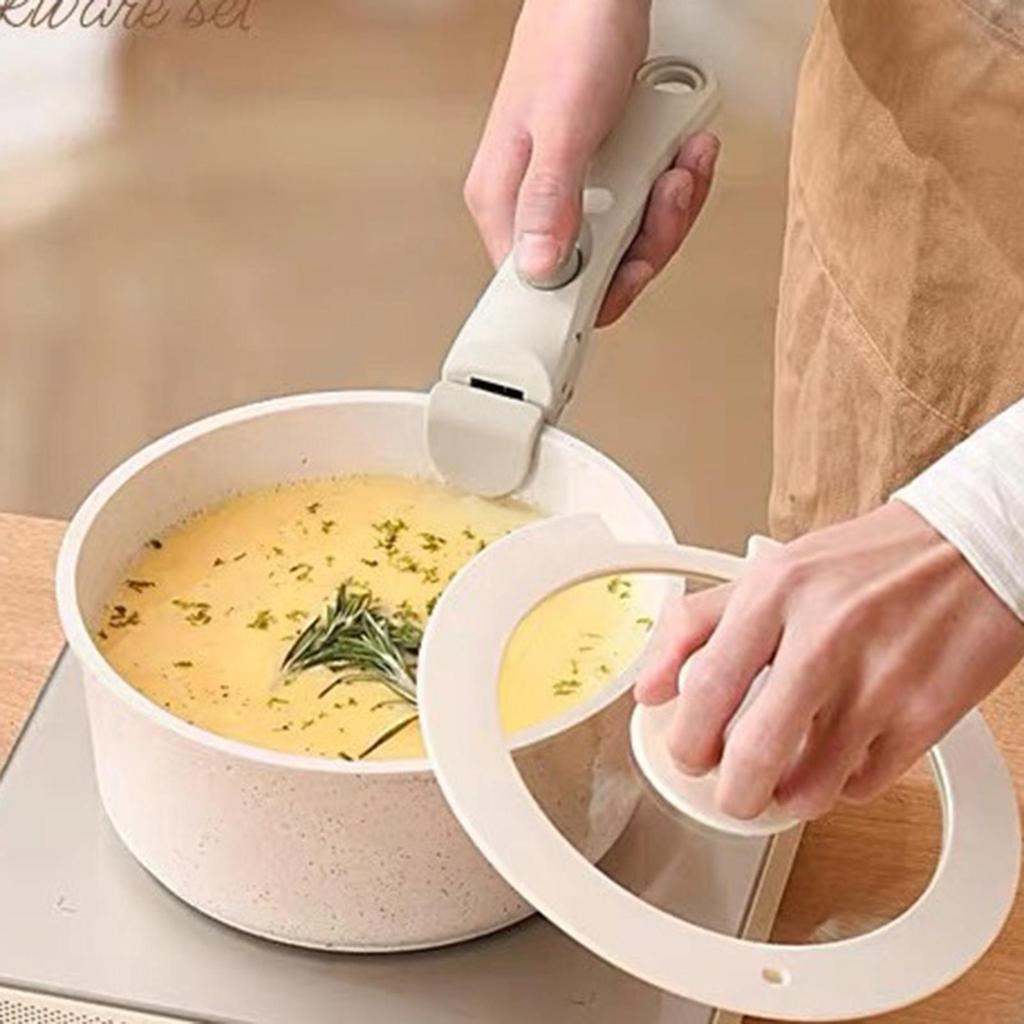 Heat Resistant Pot Handle Anti-Scald Grip Removable Cookware Handle for Kitchen Picnic RV Travel Party Cooking Pot Accessories