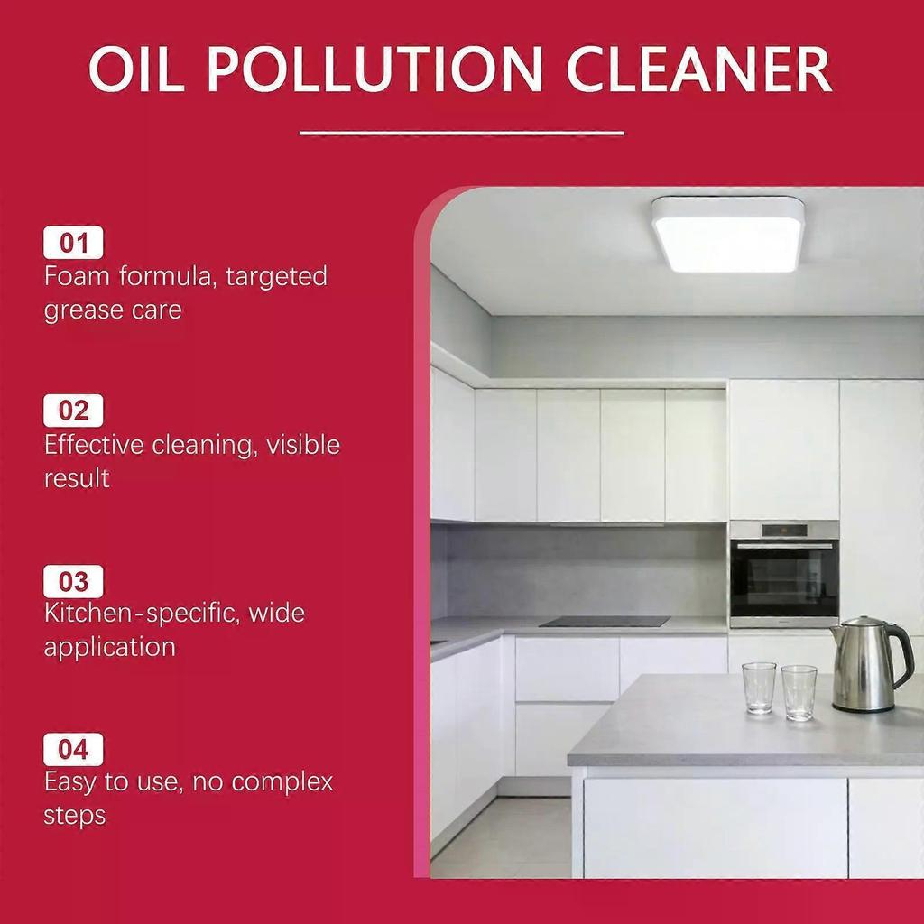 500ml Kitchen Grease Cleaner Spray, Powerful Oil Stain Remover for Stove & Countertop
