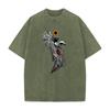 Japan Anime Berserk Guts Graphic Printed T Shirt Men Washed Cotton Tshirts Vintage Manga Tshirt Harajuku Male High Quality Tops