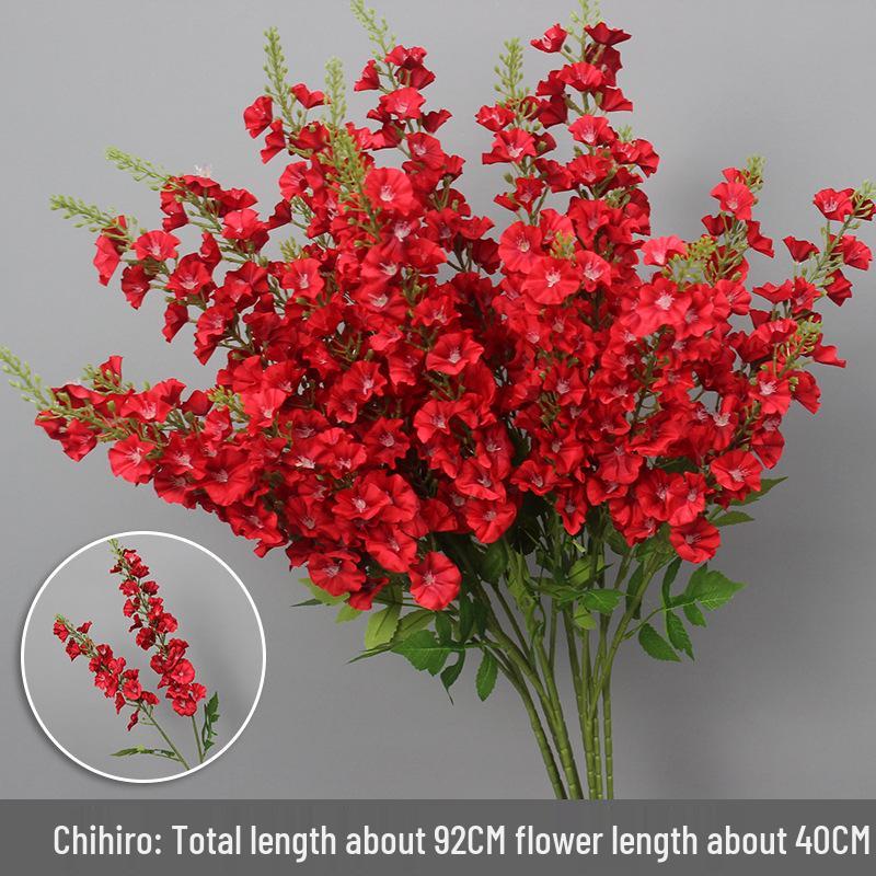 Wine Red Artificial Floral Bouquet - Chinese Wedding & Engagement Ceiling Decoration