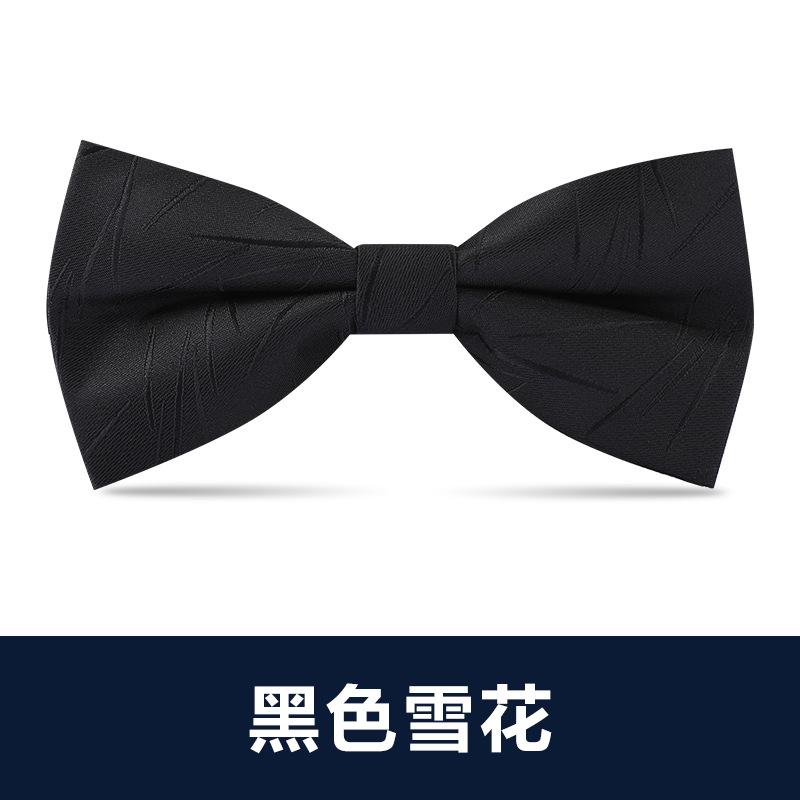 Men'S Double Bow Tie Groom Best Man Burgundy Black Dress Shirt Wedding British Korean Edition Bow Women