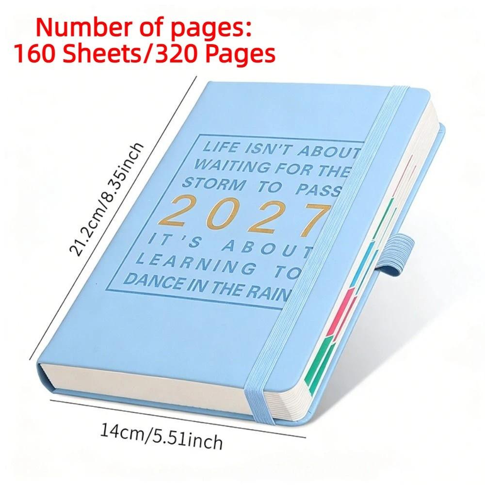 English 2027 Schedule Planner Notepad 12 Months To-do List Notebook  School Office Supplies