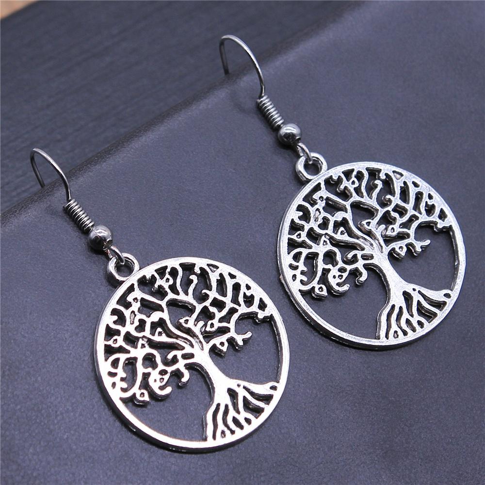 Tree Earring Women Drop Earrings Round Tree Dangle Earrings Women Fashion Jewelry Gift For Women