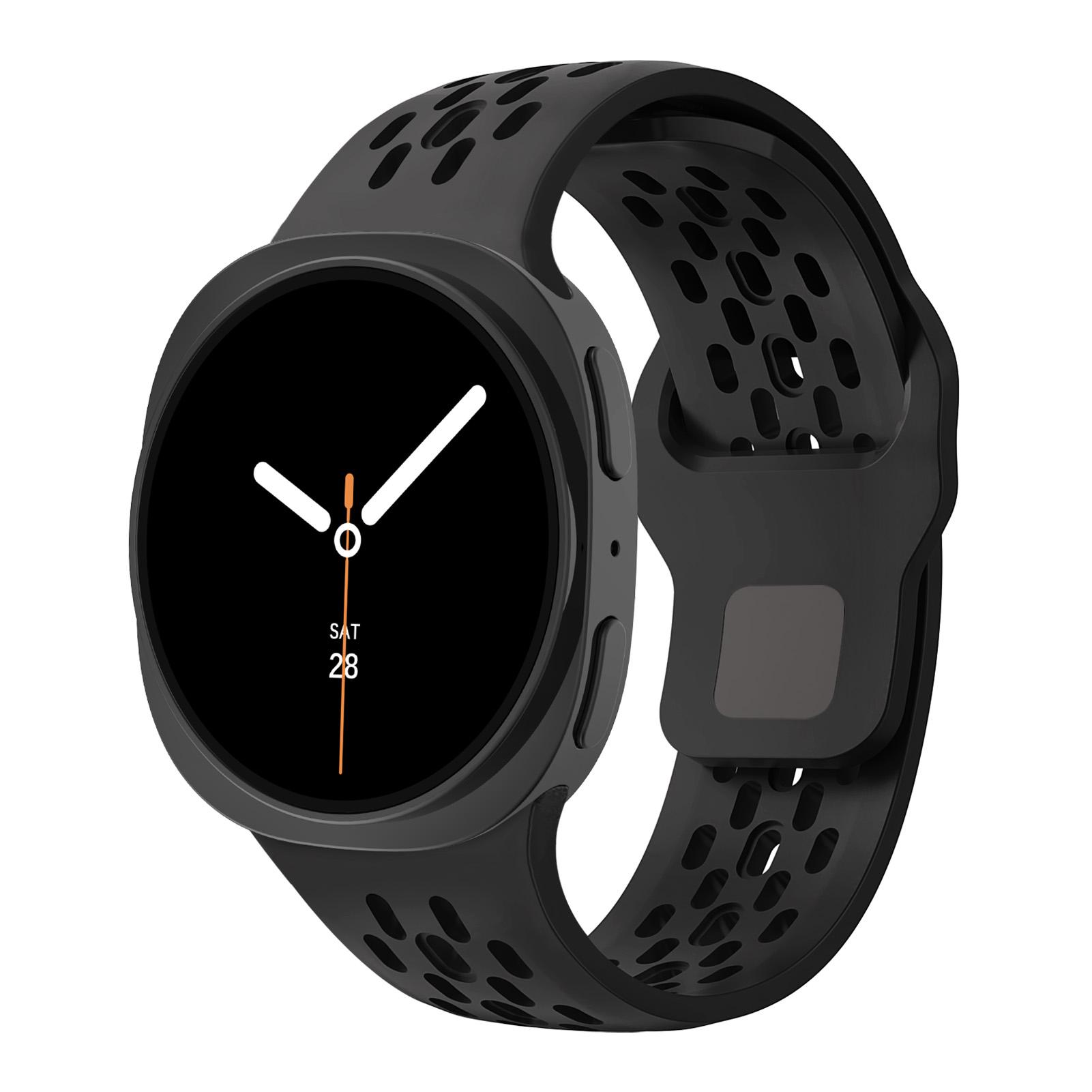 

Breathable Rubber Strap for Samsung Galaxy watch 8/8 classic 46mm/44mm/40mm Sport Wrist Belt Bracelet Correa Galaxy watch 8 Band Watch 8 classic 46mm