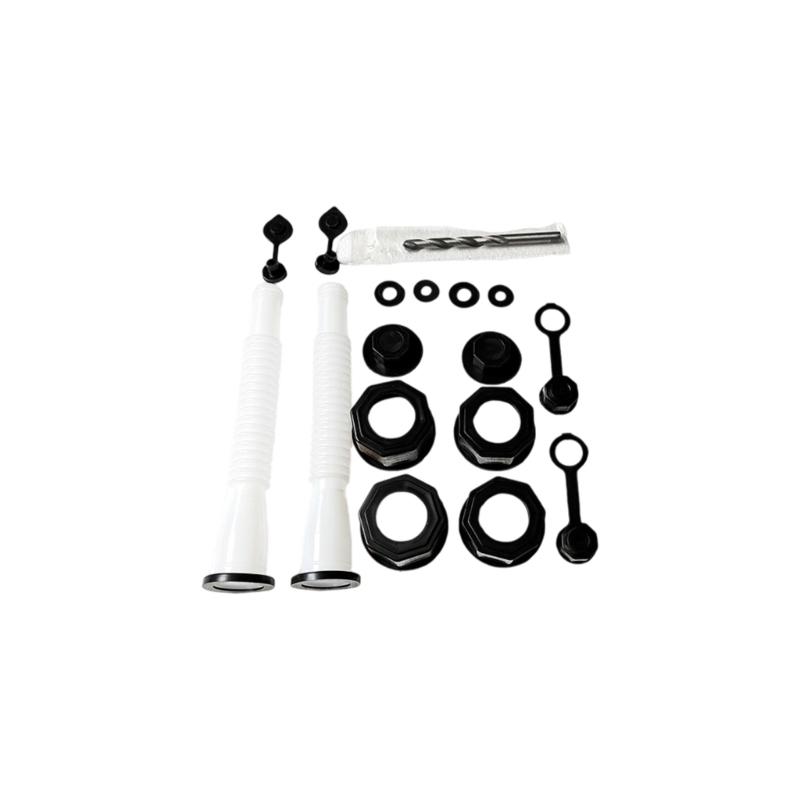 Gas Can Spout Tool Gas Can Spout Nozzles with Screw Collar Caps for 1/2/5/10 Gallon Fuel Containers