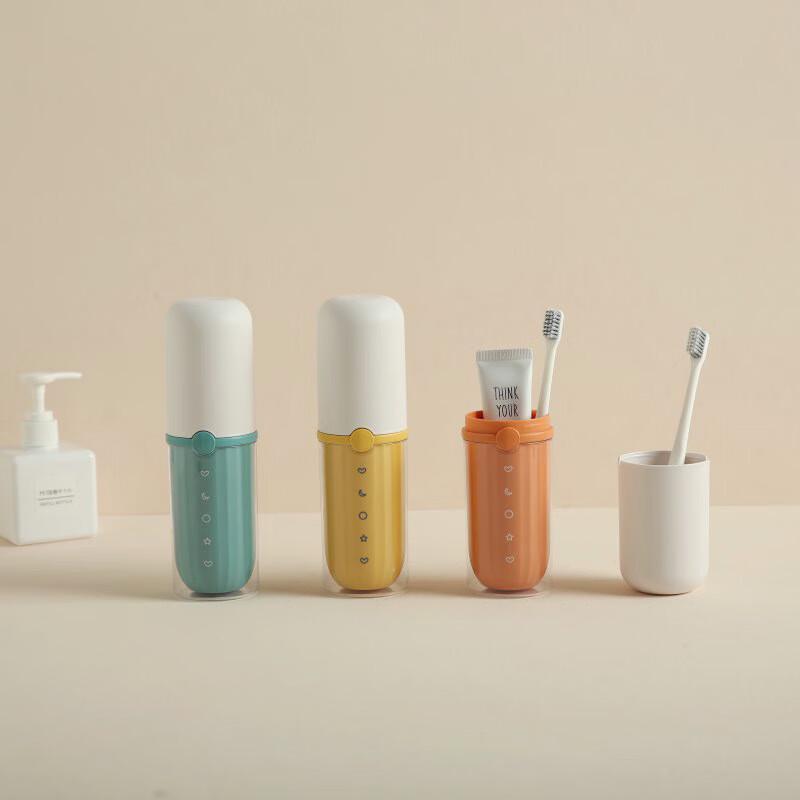 TAYHEE Portable Toothbrush & Toothpaste Storage Cup
