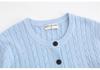 Plus Size Women's Round Neck Cable Knit Cardigan, Long Sleeve, Core-Spun Yarn, Autumn 2025 Collection