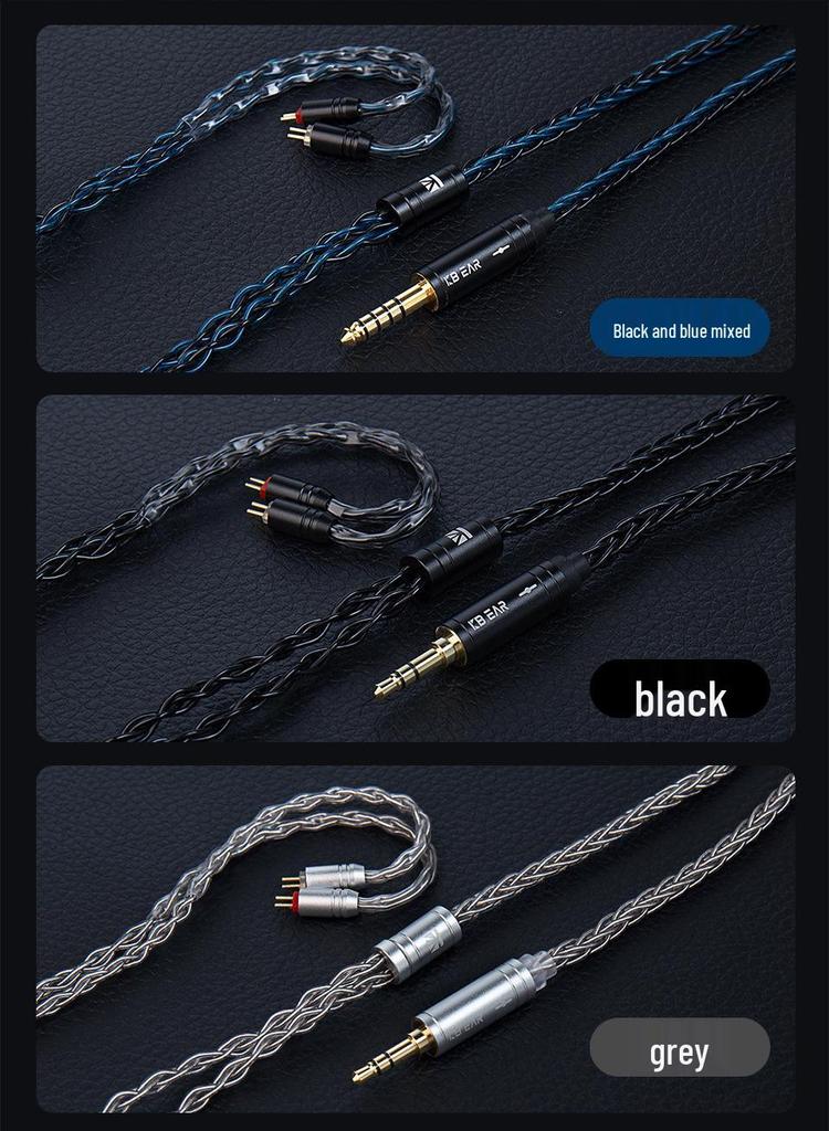 2025 KBEAR ST-12plus Earphone 2m 8-Core OFC Balanced Upgrade Cable