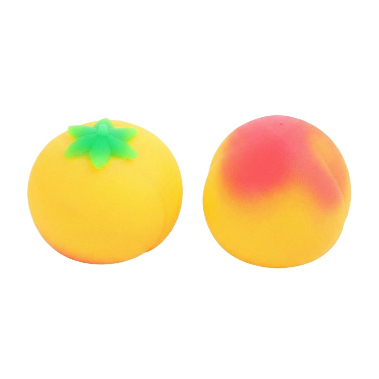 

Инструмент для симуляции декомпрессии в виде персика - Big Peach Pinch Music Q Мягкая медленная игрушка для декомпрессии и снятия стресса. жёлтый
