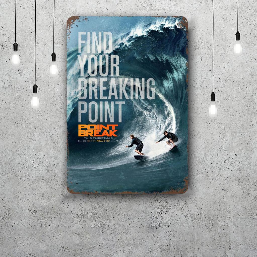 surfing Vintage Metal Tin Signs Posters Decor Retro Metal Plaque Wall Art Decor for Garage Bar