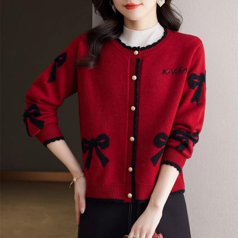 Damski luźny sweter kardigan dzianinowy w stylu koreańskim, kurtka, moda wiosenno-jesienna, top wierzchni z długim rękawem