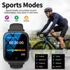 Smart Watch with Full Touch Screen, Call, Message Reminder, Music Control and Other Functions, Compatible with iPhone/android