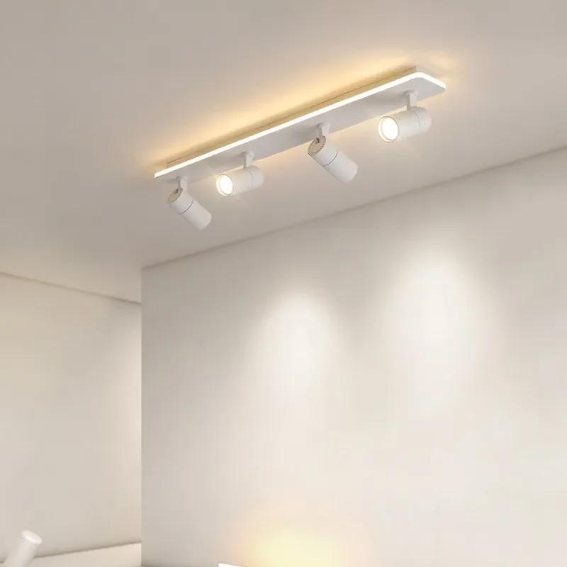 Modern Black Led Ceiling Chandeliers For Living Dining Room Bedroom Decor Lights Kitchen Corridor Lamps With Spotlights Fixture